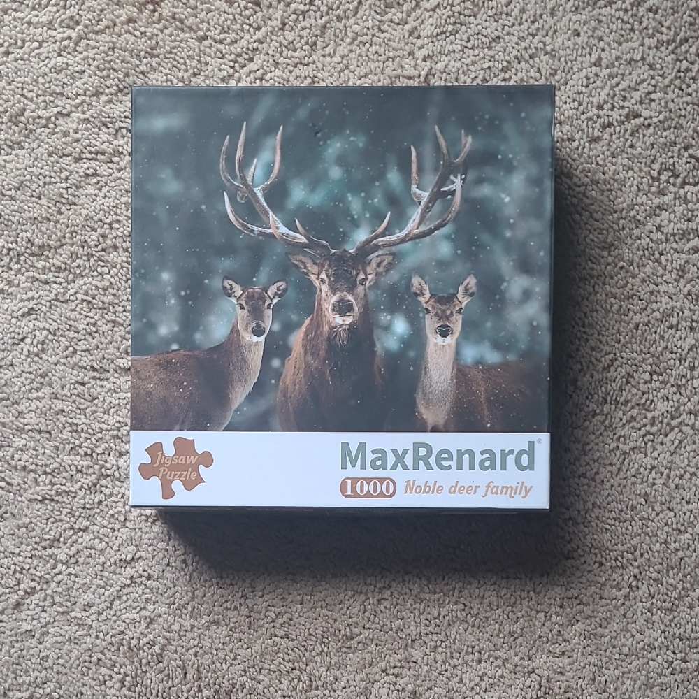 Puzzle, Noble Deer Family, Max Renard Puzzle, 1000 Pieces